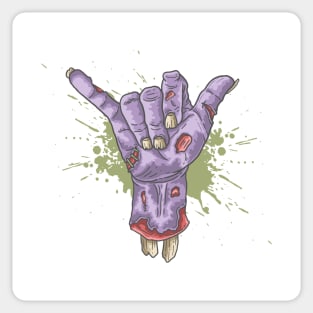 Zombie Shaka Sticker